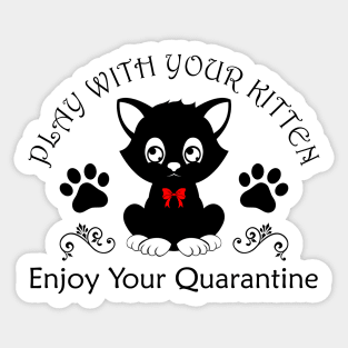 04 - PLAY WITH YOUR KITTEN Sticker